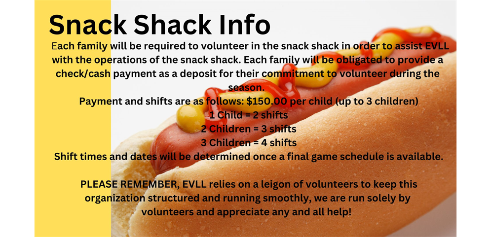 Snack Shack Info